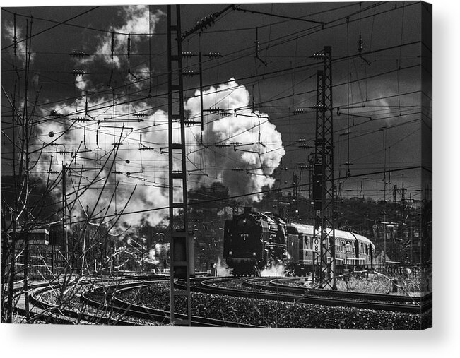 Steam Locomotive Acrylic Print featuring the photograph Steam Locomotive by Eiji Yamamoto