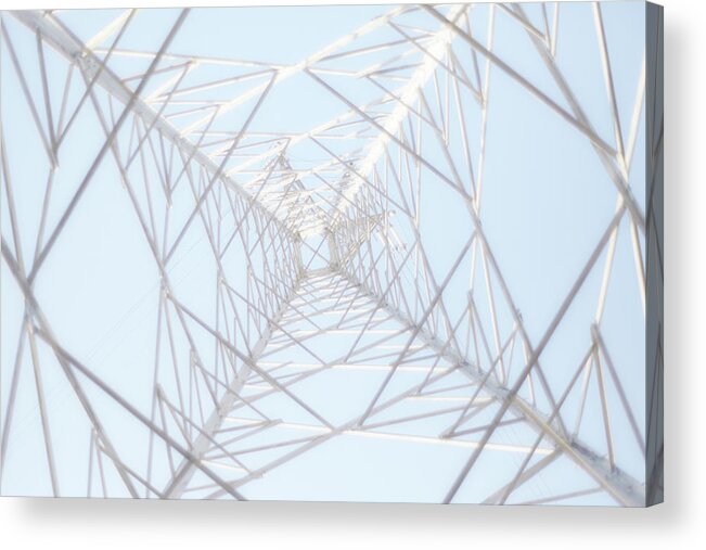 Radial Symmetry Acrylic Print featuring the photograph Steel Tower by Kaneko Ryo