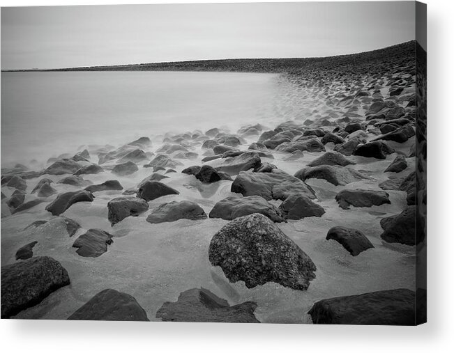 Tranquility Acrylic Print featuring the photograph Stones In North Sea In Germany by By Felix Schmidt