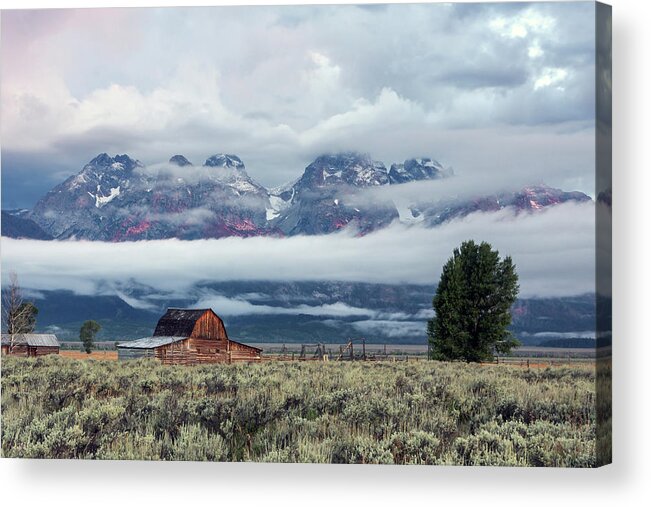 Barn Acrylic Print featuring the photograph Storm coming by Ronnie And Frances Howard