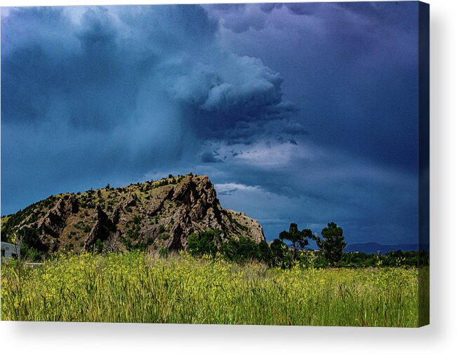 Storm Acrylic Print featuring the photograph Storm over Southwestern Montana by Douglas Wielfaert