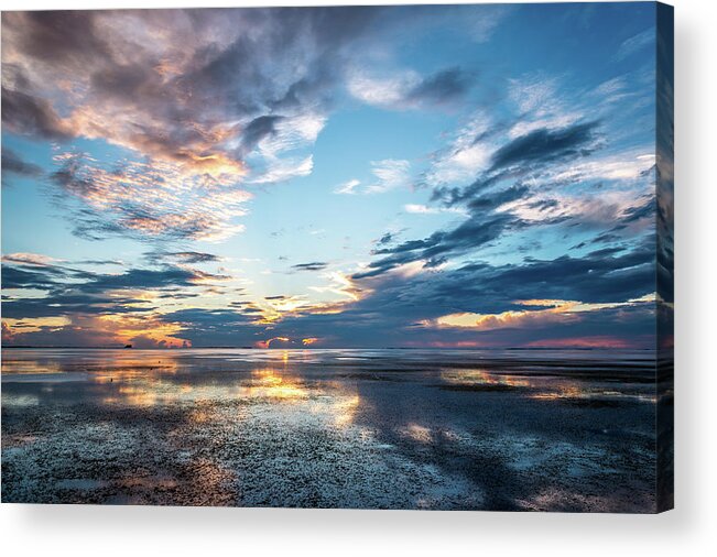 Clouds Acrylic Print featuring the photograph Stormy Reflections by Joe Leone