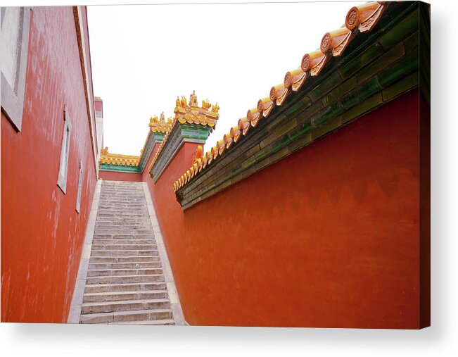 Tranquility Acrylic Print featuring the photograph Summer Palace In Beijing by Pan Hong