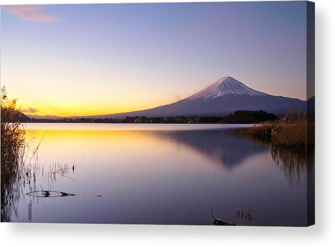 Mt.fuji Acrylic Print featuring the photograph Sunrise At Mt.fuji by Shinji Sugiura