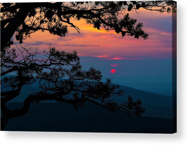 Sunset Acrylic Print featuring the photograph Sunset at Ravens Roost II by Greg Reed