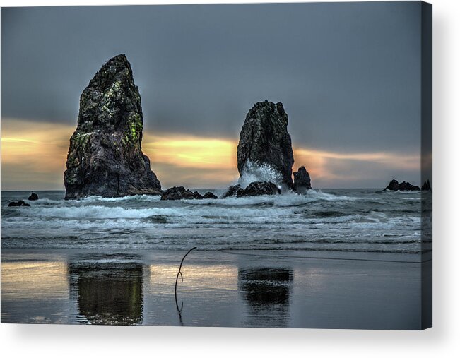 Beach Acrylic Print featuring the photograph Sunset at the Canon Beach by Dimitry Papkov