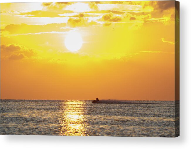 Scenics Acrylic Print featuring the photograph Sunset Reflection by Gary Seloff