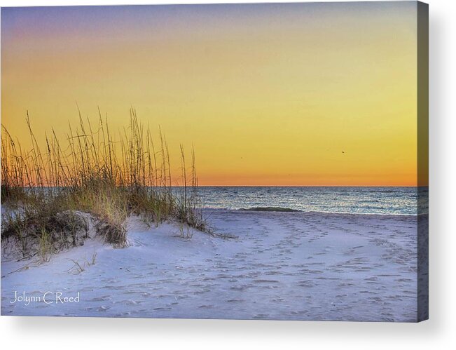 Sand Dune Acrylic Print featuring the photograph Sunset Sand Dune by Jolynn Reed
