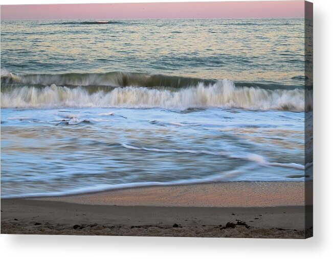 Rolling Waves Acrylic Print featuring the photograph Sunset Wave 12 Vero Beach Florida by T Lynn Dodsworth