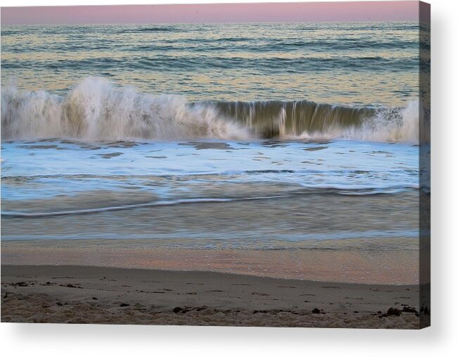 Fractal Wave Acrylic Print featuring the photograph Sunset Wave 14 Vero Beach Florida by T Lynn Dodsworth