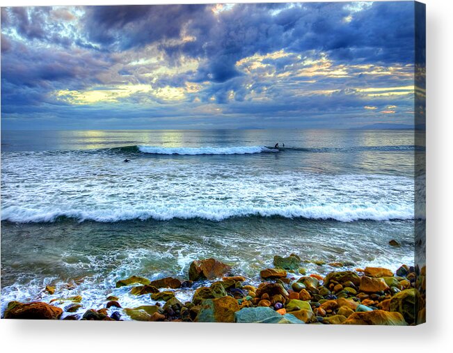 Sea Acrylic Print featuring the photograph Surfers Point 2 by Wendell Ward