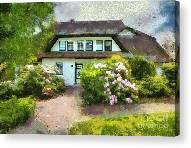 Home Acrylic Print featuring the digital art Sweet Sweet Home by Eva Lechner