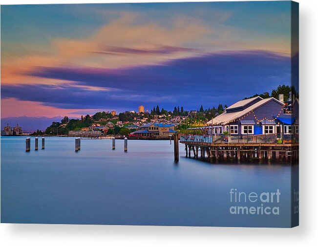 Tacoma Washington Acrylic Print featuring the photograph Tacoma, Point Ruston by Sal Ahmed