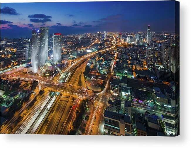 Outdoors Acrylic Print featuring the photograph Tel-aviv by Ilan Shacham
