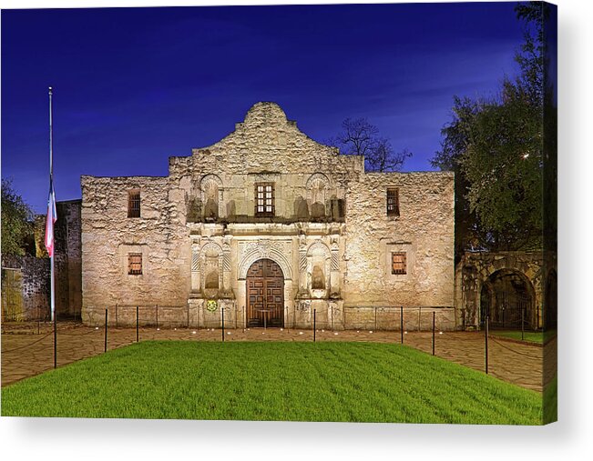The Alamo Acrylic Print featuring the photograph The Alamo - San Antonio Mission - Texas by Jason Politte