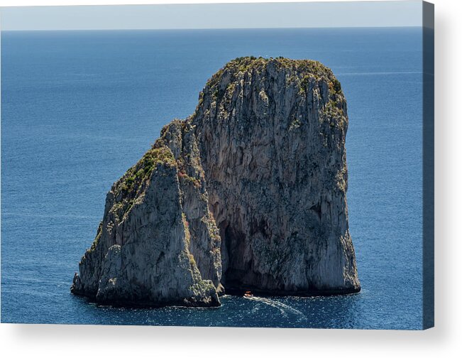 Capri Acrylic Print featuring the photograph The Arch of Lovers by Douglas Wielfaert