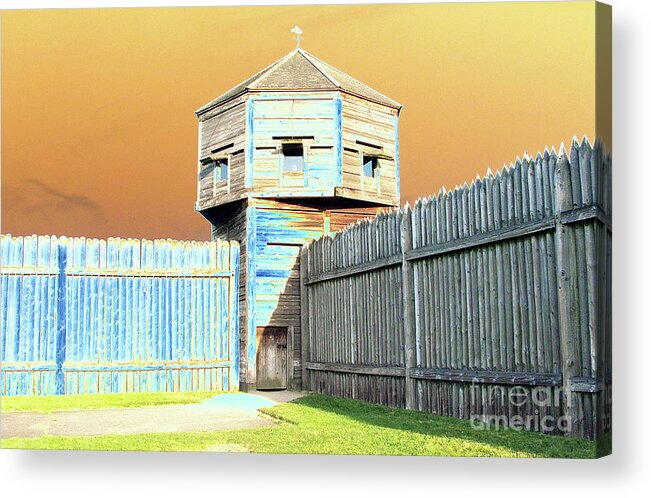 National Historic Site Acrylic Print featuring the photograph The Bastion by Rich Collins