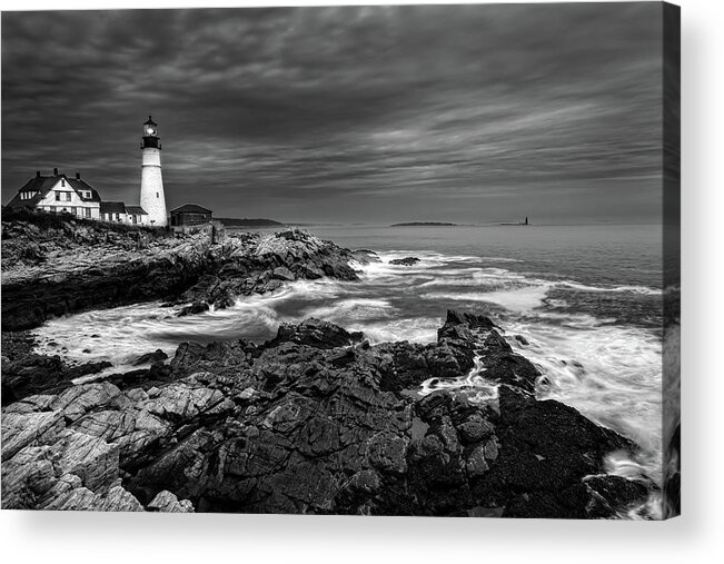 Portland Head Lighthouse Acrylic Print featuring the photograph The Beacon by Judi Kubes