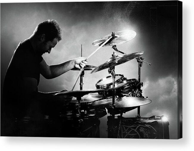 Drummer Acrylic Print featuring the photograph The Drummer by Johan Swanepoel