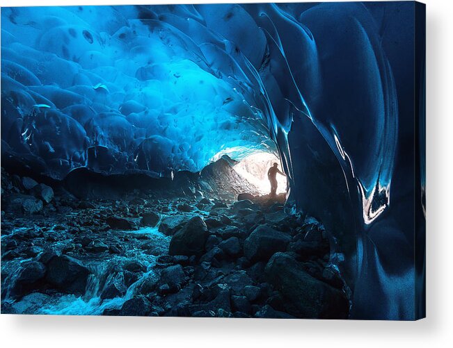Ice Acrylic Print featuring the photograph The Explorer by Naphat Chantaravisoot