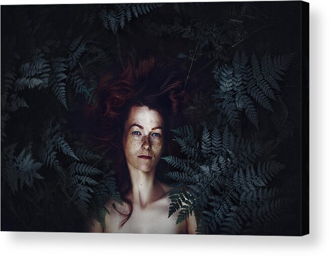 Portrait Acrylic Print featuring the photograph The Forest Soul by Ruslan Bolgov (axe)