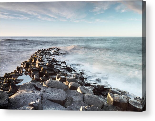 Outdoors Acrylic Print featuring the photograph The Giants Causeway In North Ireland by Jacek Kadaj