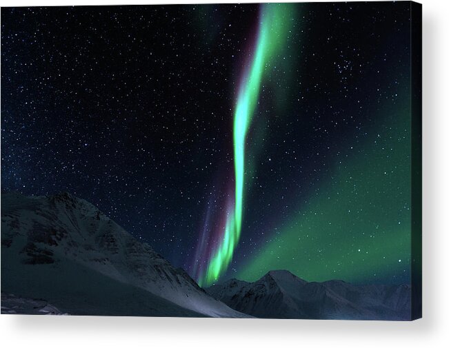 Scenics Acrylic Print featuring the photograph The Green Stripe by Noppawat Tom Charoensinphon