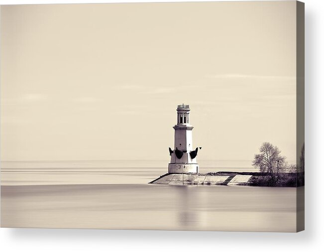 Atmosphere Acrylic Print featuring the photograph The Lighthouse by Zina Heg