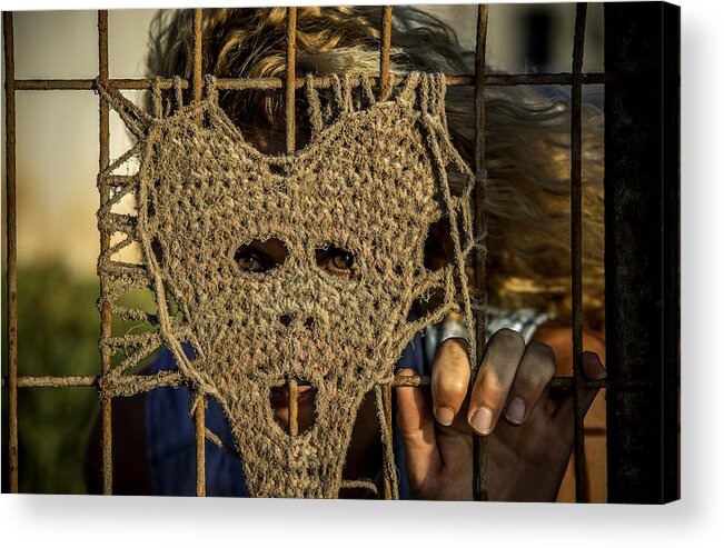 Mask Acrylic Print featuring the photograph The Mask by Rabia Basha