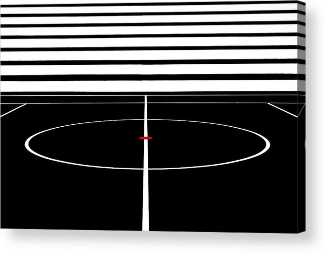 Abstract Acrylic Print featuring the photograph The Middle-point by Rolf Endermann