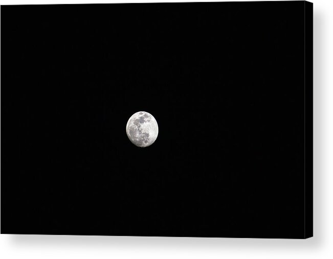 Moon Acrylic Print featuring the photograph The Moon by Rocco Silvestri