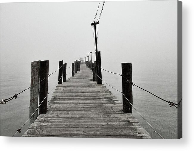 Pier Acrylic Print featuring the photograph The Pier by Frank Lee