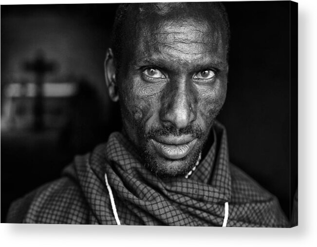Africa Acrylic Print featuring the photograph The Priest by Goran Jovic