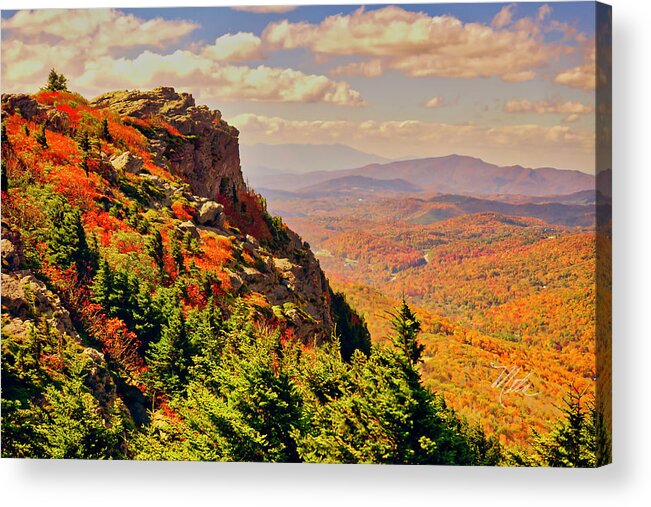 Fall Acrylic Print featuring the photograph The Summit in Fall by Meta Gatschenberger