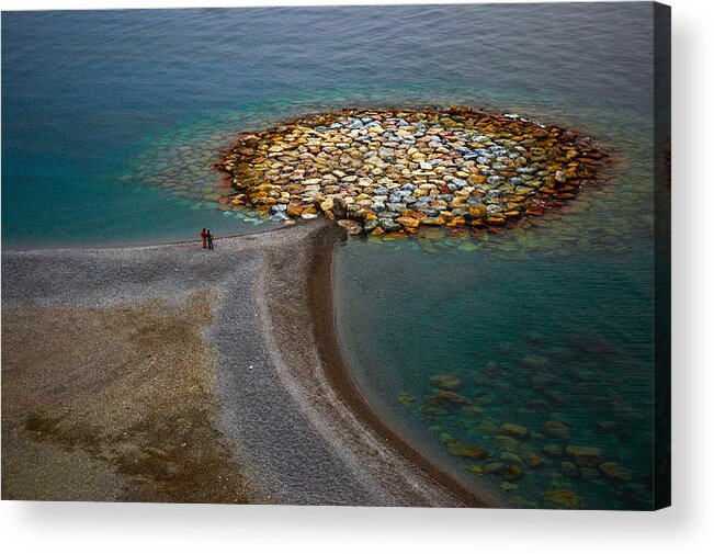 Landscape Acrylic Print featuring the photograph The Tyrrhenian Sea Shore II by Jacek Stefan