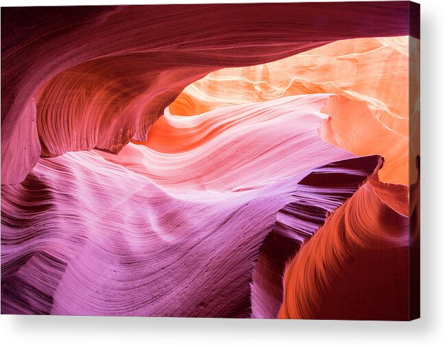 Red Rocks Acrylic Print featuring the photograph The Wave 2 by Moises Levy