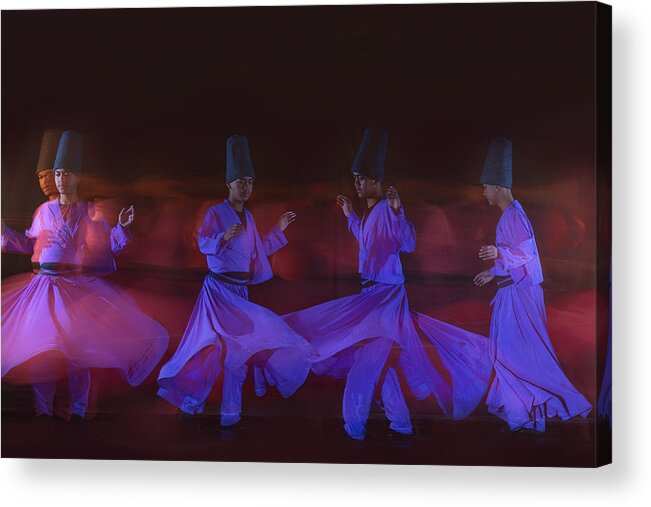  Acrylic Print featuring the photograph The Whirling Dance Of Sufi by Lisdiyanto Suhardjo