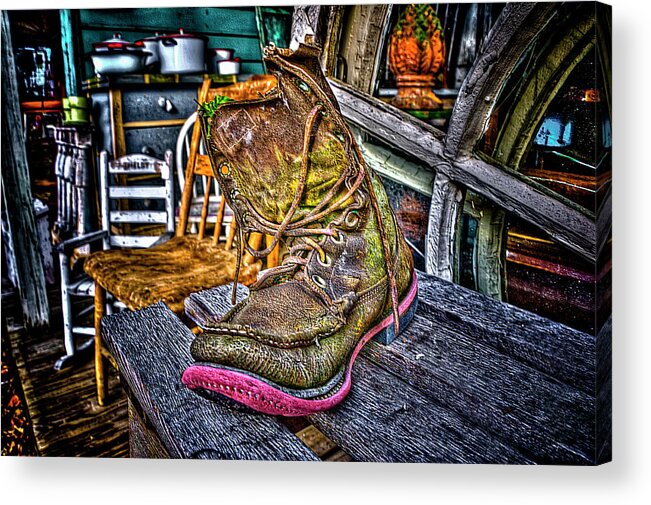 Old Boot Acrylic Print featuring the photograph This Old Boot by Jeff Cooper
