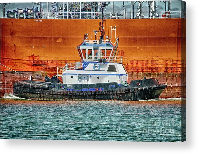 Tugboat Acrylic Print featuring the photograph Thunder on the Water by Ken Williams