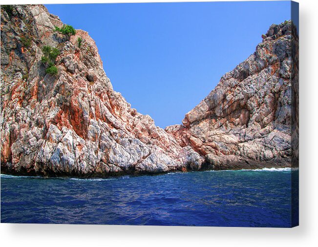 Turkish Riviera Acrylic Print featuring the photograph Tip of Kandeleri by Sun Travels