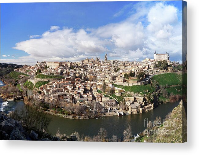 Prott Acrylic Print featuring the photograph Toledo panorama by Rudi Prott