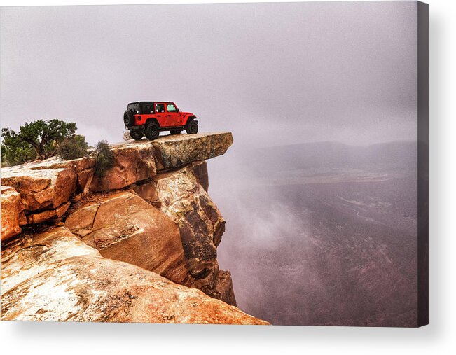 Moab Acrylic Print featuring the photograph Top of the World by Brett Engle