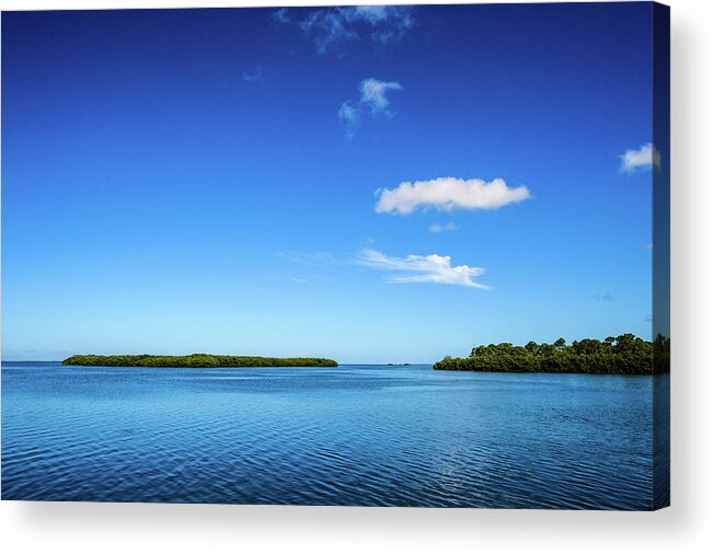 Clouds Acrylic Print featuring the photograph Touch of Green by Joe Leone