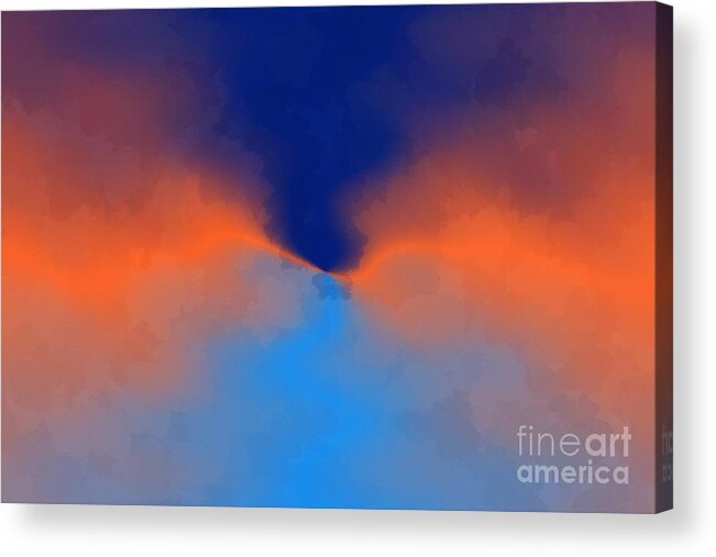 Sunset Acrylic Print featuring the digital art Toward the Sunset by Bill King