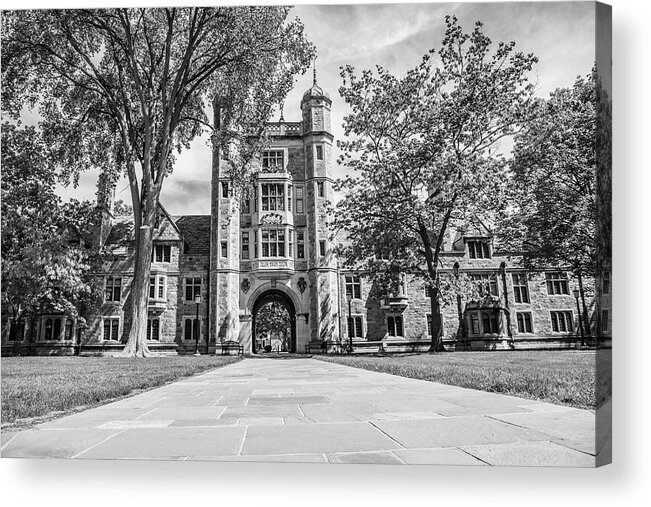 Big Ten Campus Acrylic Print featuring the photograph University of Michigan Law Quad by John McGraw