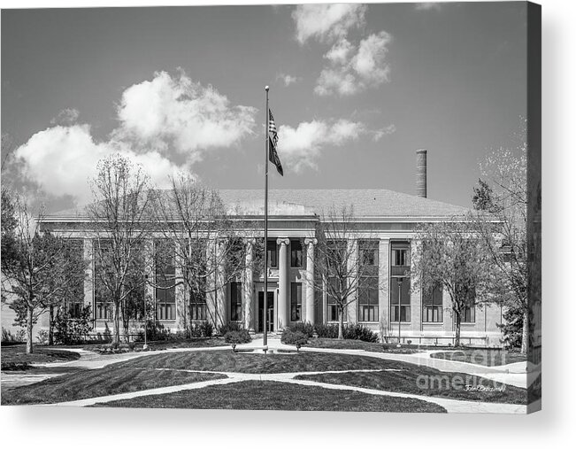 University Of Nebraska Acrylic Print featuring the photograph University of Nebraska Chase Hall by University Icons