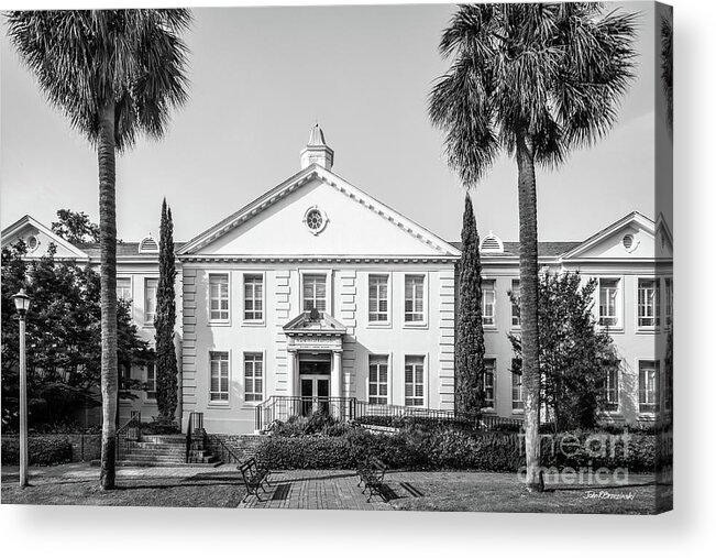University Of South Carolina Acrylic Print featuring the photograph University of South Carolina Osborne Administration Building by University Icons
