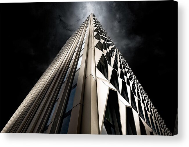 Perspective Acrylic Print featuring the photograph Ununpentium (colour Version V.2.0) by Holger Glaab