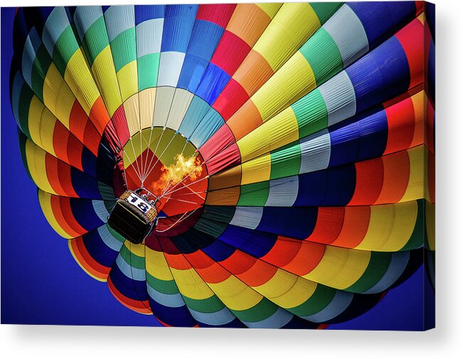 Balloon Acrylic Print featuring the photograph Up And Away In Colorado by Cliff Wilson