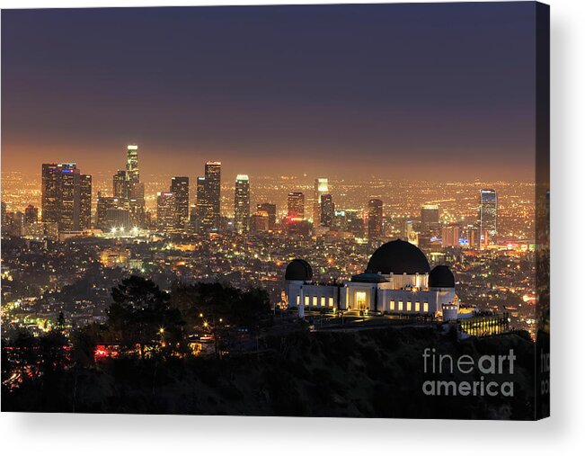 Blue Hour Acrylic Print featuring the photograph Usa, California, Los Angeles, Skyline by Westend61